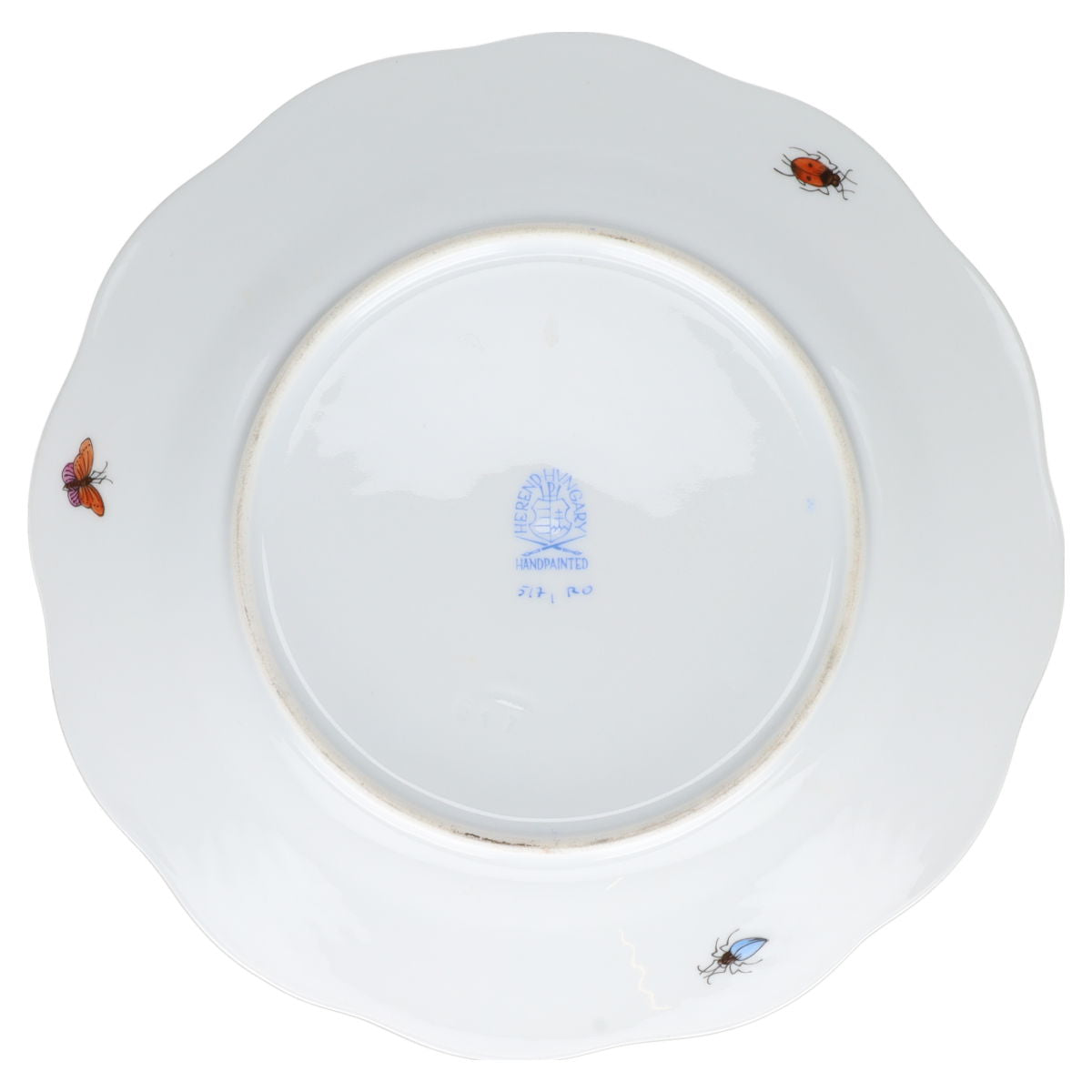 Kuchenteller Modell 517 Motiv J Herend Ungarn Form Osier Rothschild