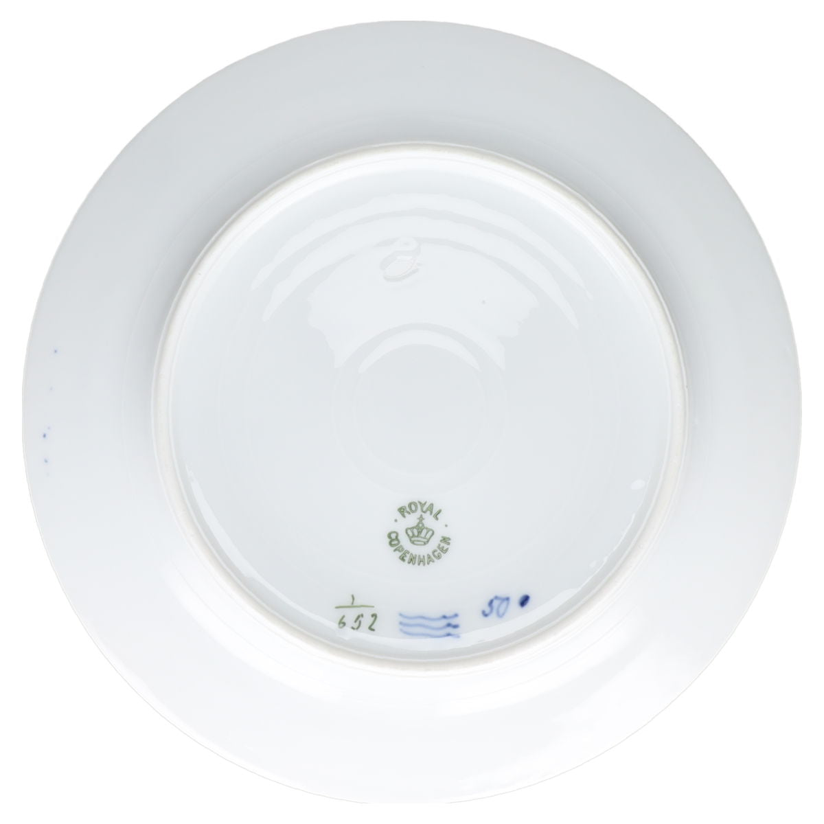 Kuchenteller Modell 652 Royal Copenhagen Musselmalet Halbspitze I. Wahl