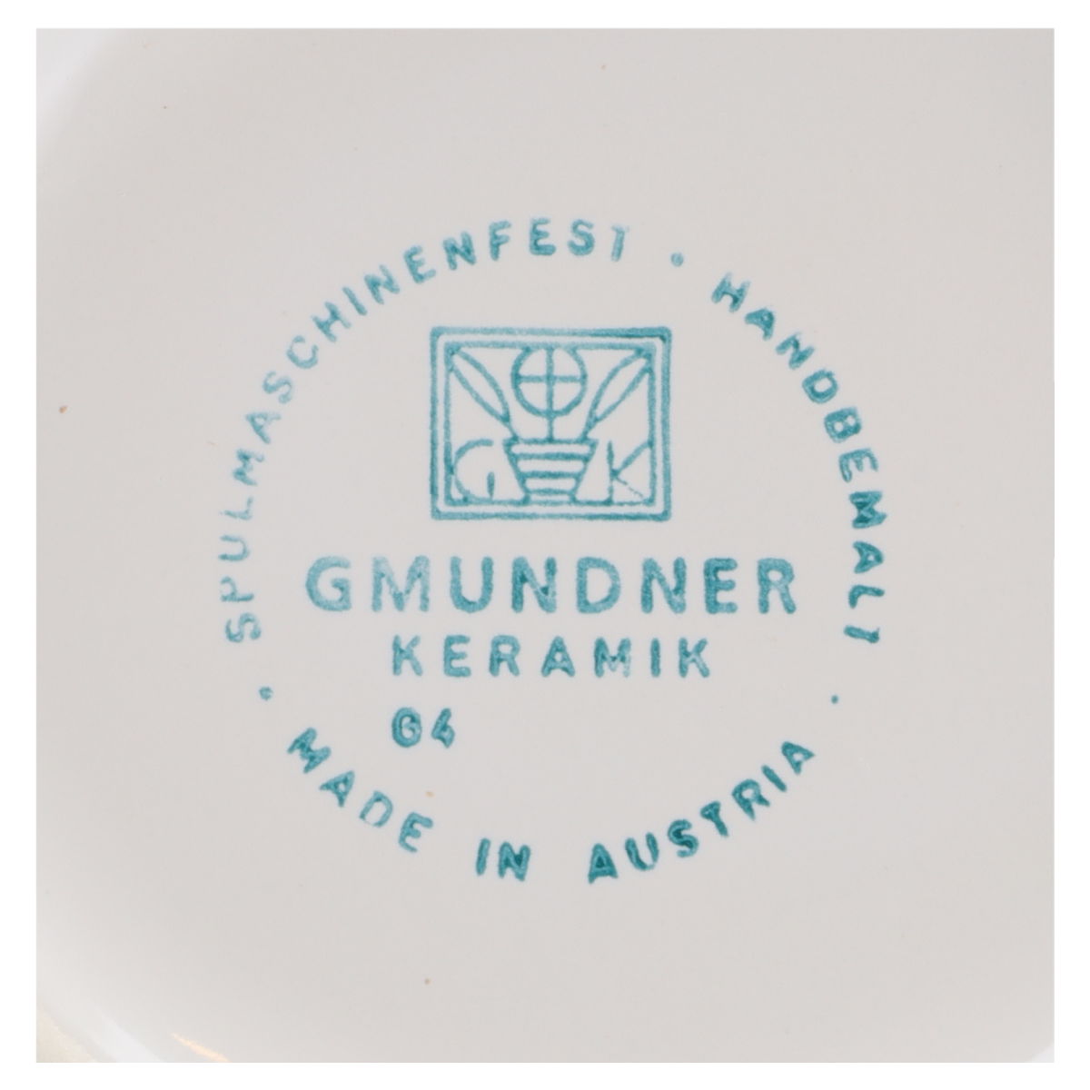 Kuchenteller quadratisch Gmundner Keramik Grüngeflammt