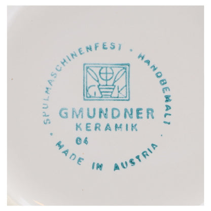 Kuchenteller quadratisch Gmundner Keramik Grüngeflammt