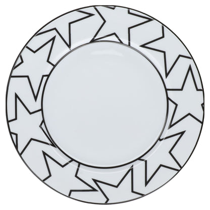 Kuchenteller Sterne Ysenburg Art Werk Black and White