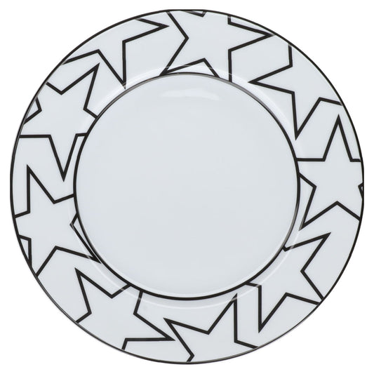 Kuchenteller Sterne Ysenburg Art Werk Black and White