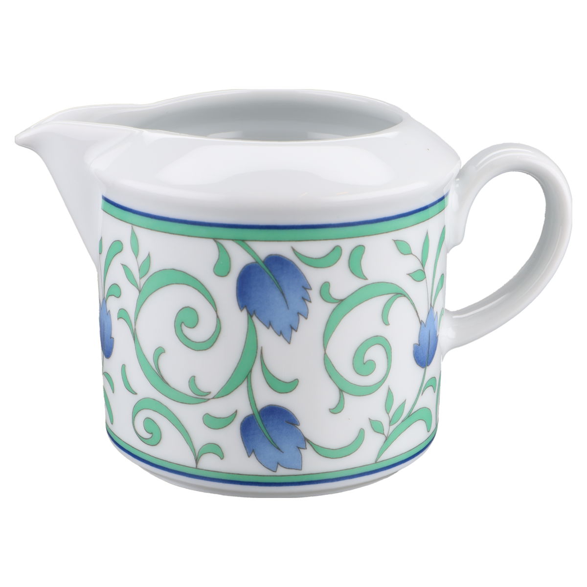 Milchkännchen  Flirt by R&B Blätterranke Grün Blau