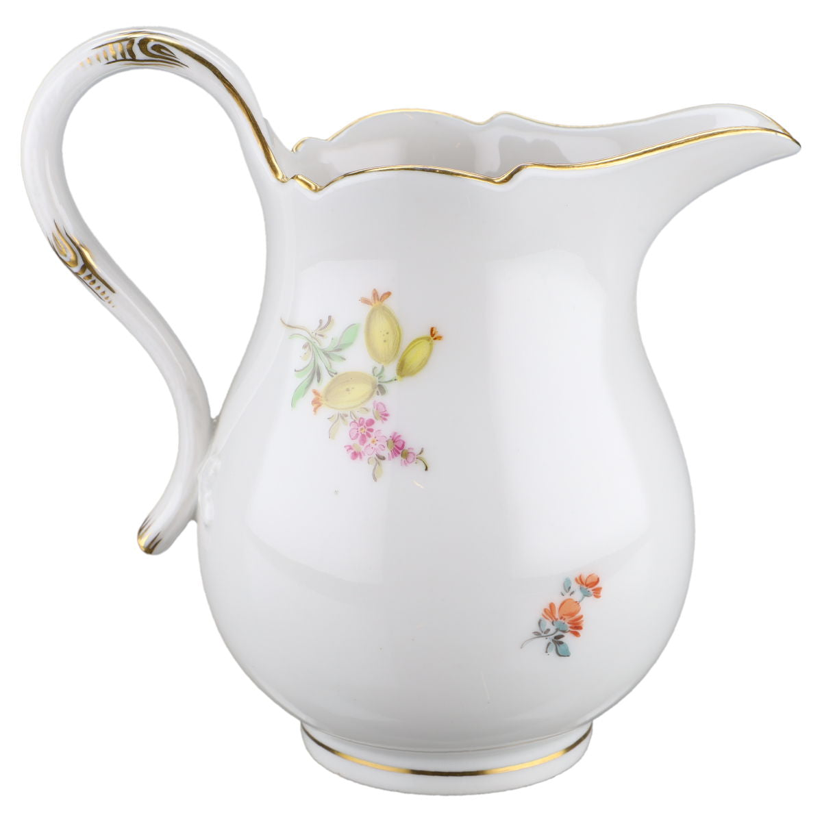 Milchkännchen groß Lila Margerite Meissen Neuer Ausschnitt I.Wahl Blumenbouquet