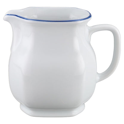 Milchkännchen Marienbad Ingres Weiss blauer Rand