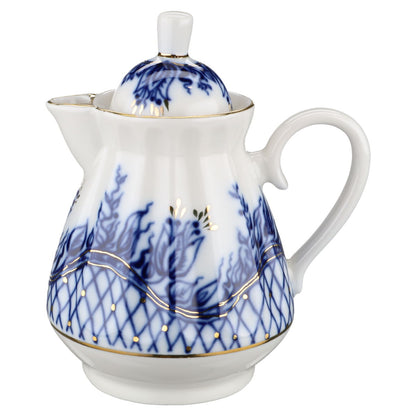 Milchkännchen mit Deckel Lomonosov Russia Blue Rhapsody Tenderness
