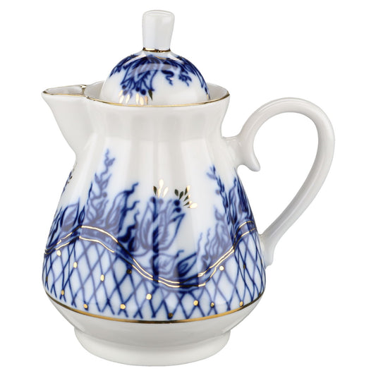 Milchkännchen mit Deckel Lomonosov Russia Blue Rhapsody Tenderness