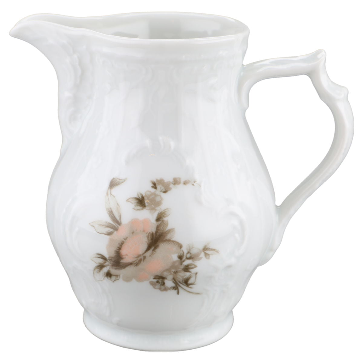 Milchkännchen Rosenthal Sanssouci weiß Braune Rose