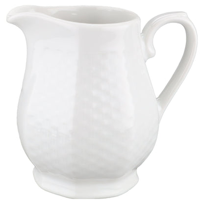 Milchkännchen Winterling Röslau Korbrelief weiß