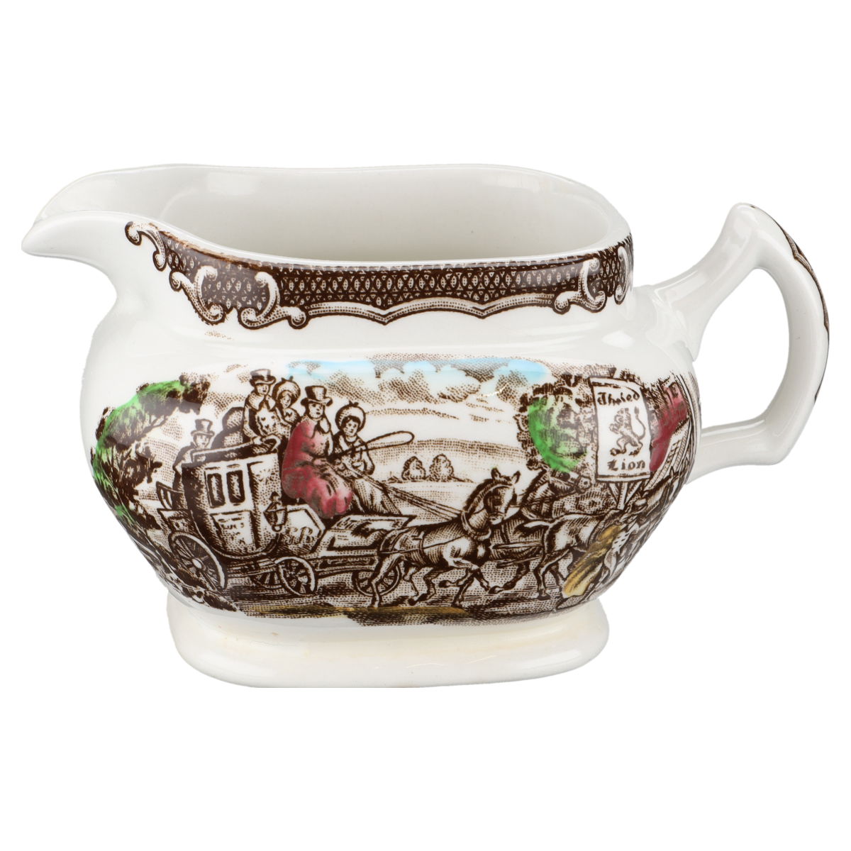 Milchkännchen Wood & Sons England The Post House Braun Brown