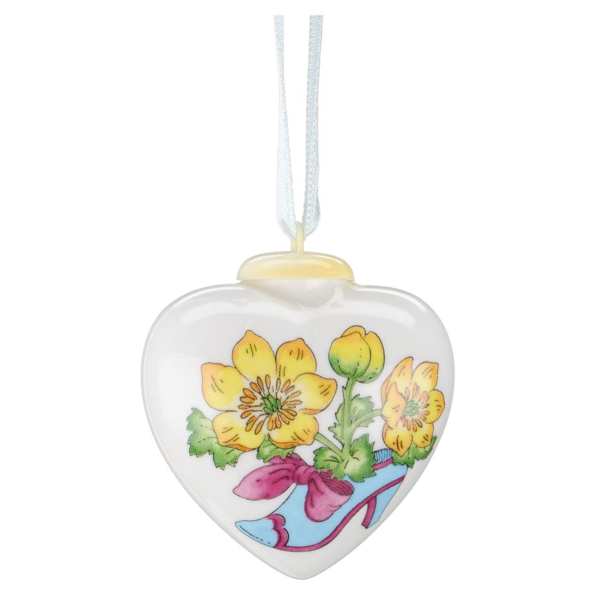 Mini-Herz Dotterblume Hutschenreuther Osterartikel / Frühlingsartikel Das Herz aus Porzellan ohne OVP