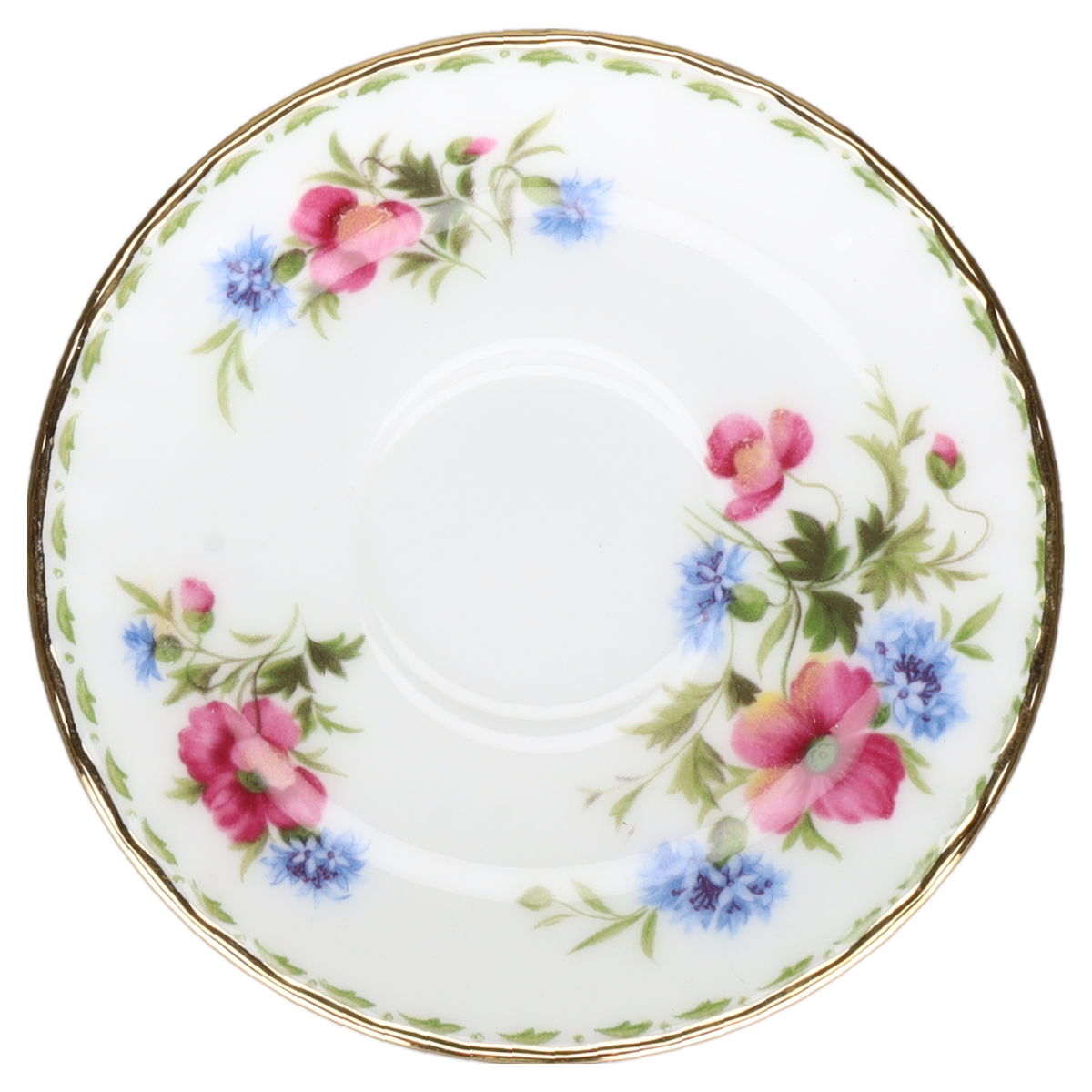 Miniaturtasse mit Untertasse - August Royal Albert Flower of The Month
