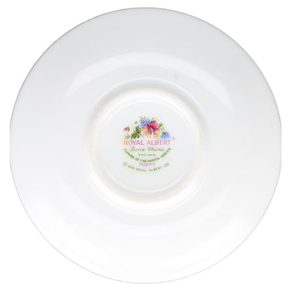 Miniaturtasse mit Untertasse - August Royal Albert Flower of The Month
