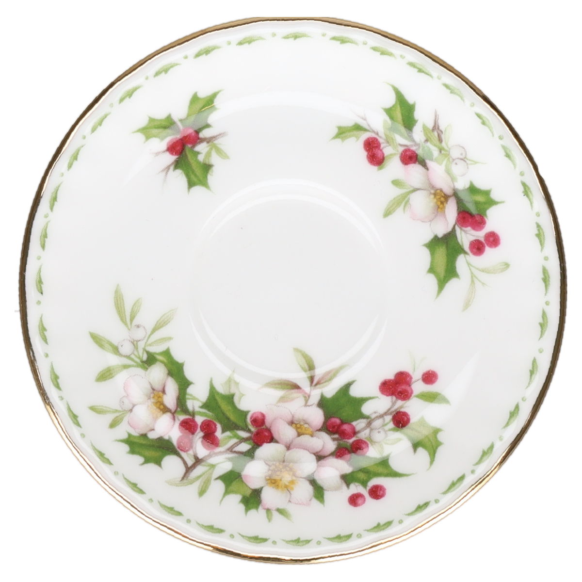 Miniaturtasse mit Untertasse - December Royal Albert Flower of The Month