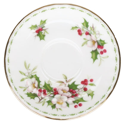 Miniaturtasse mit Untertasse - December Royal Albert Flower of The Month