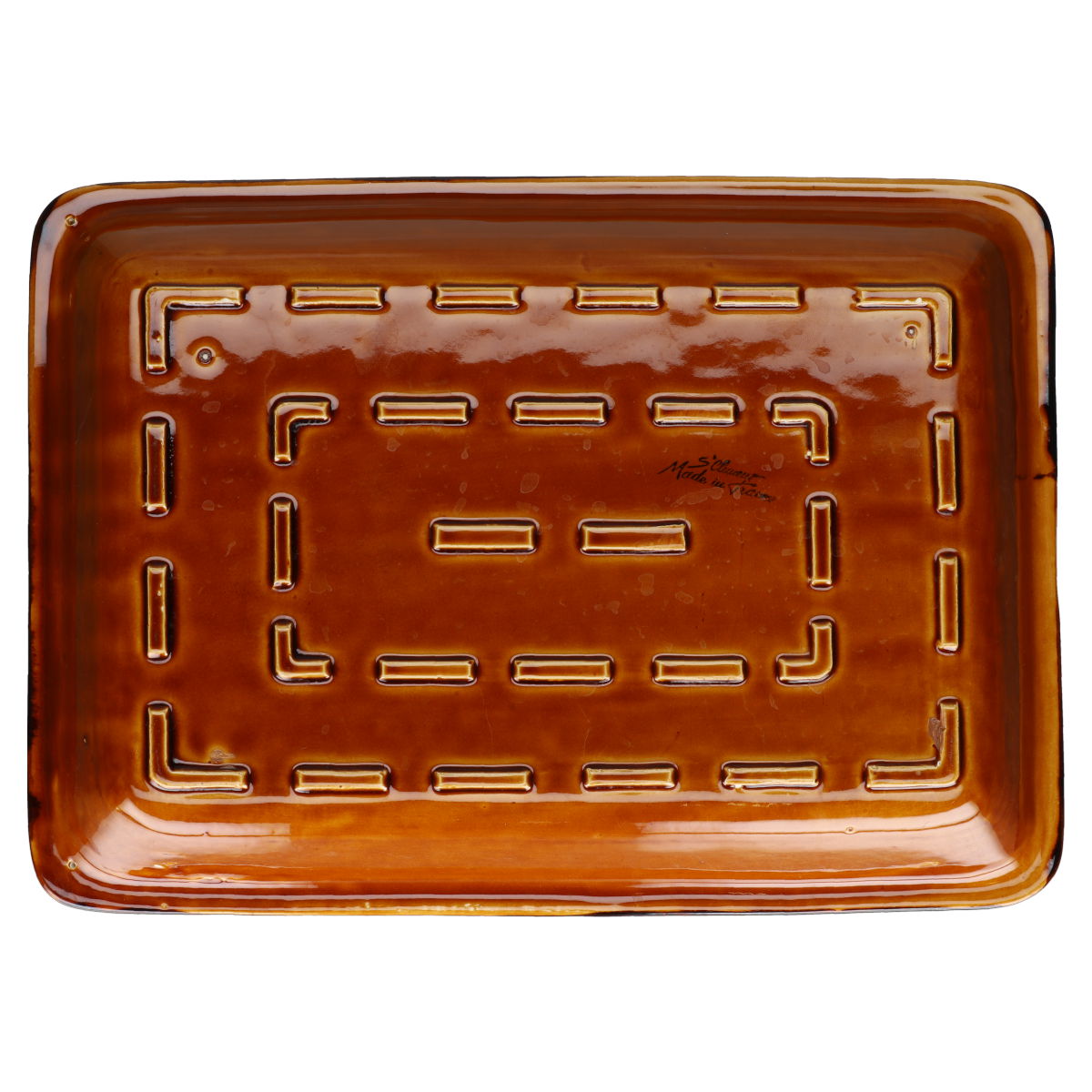 mittelgroße Auflaufform Saint Clement Provencal Cognac