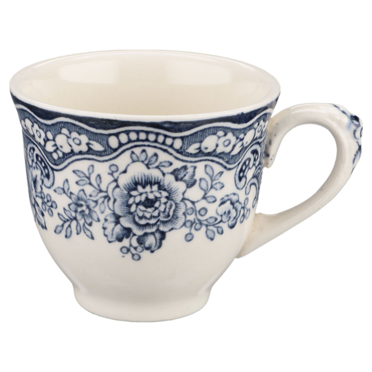 Mokkatasse Crown Ducal Bristol blau