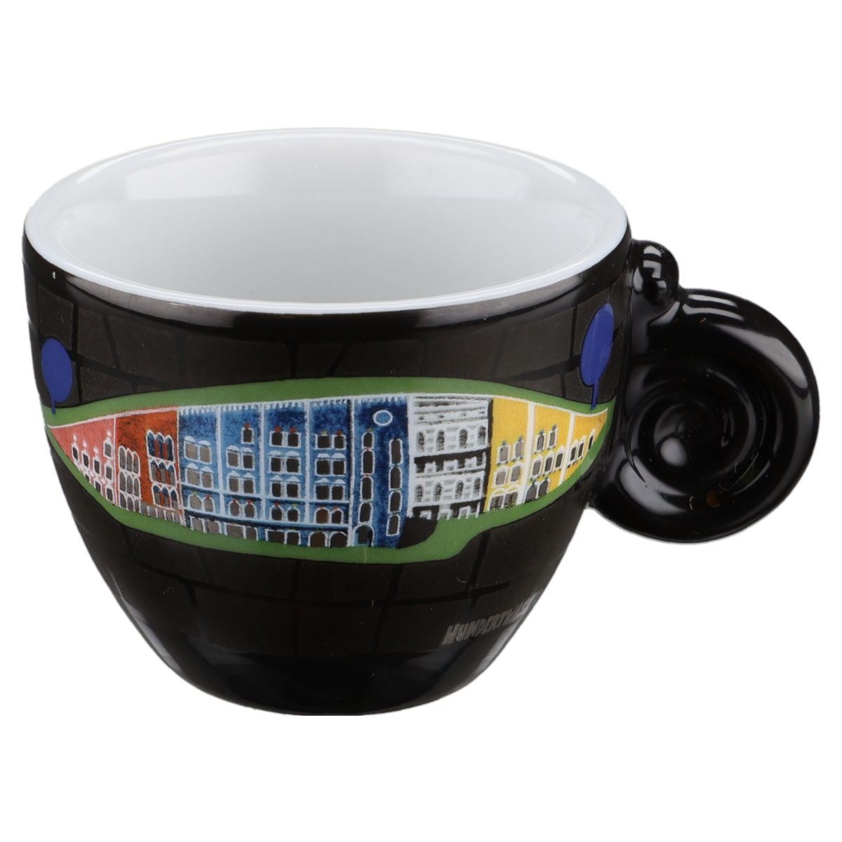 Mokkatasse Espressotasse "Rollinghills - Bad Blumau" Königl. pr. Tettau ars mundi Hundertwasser