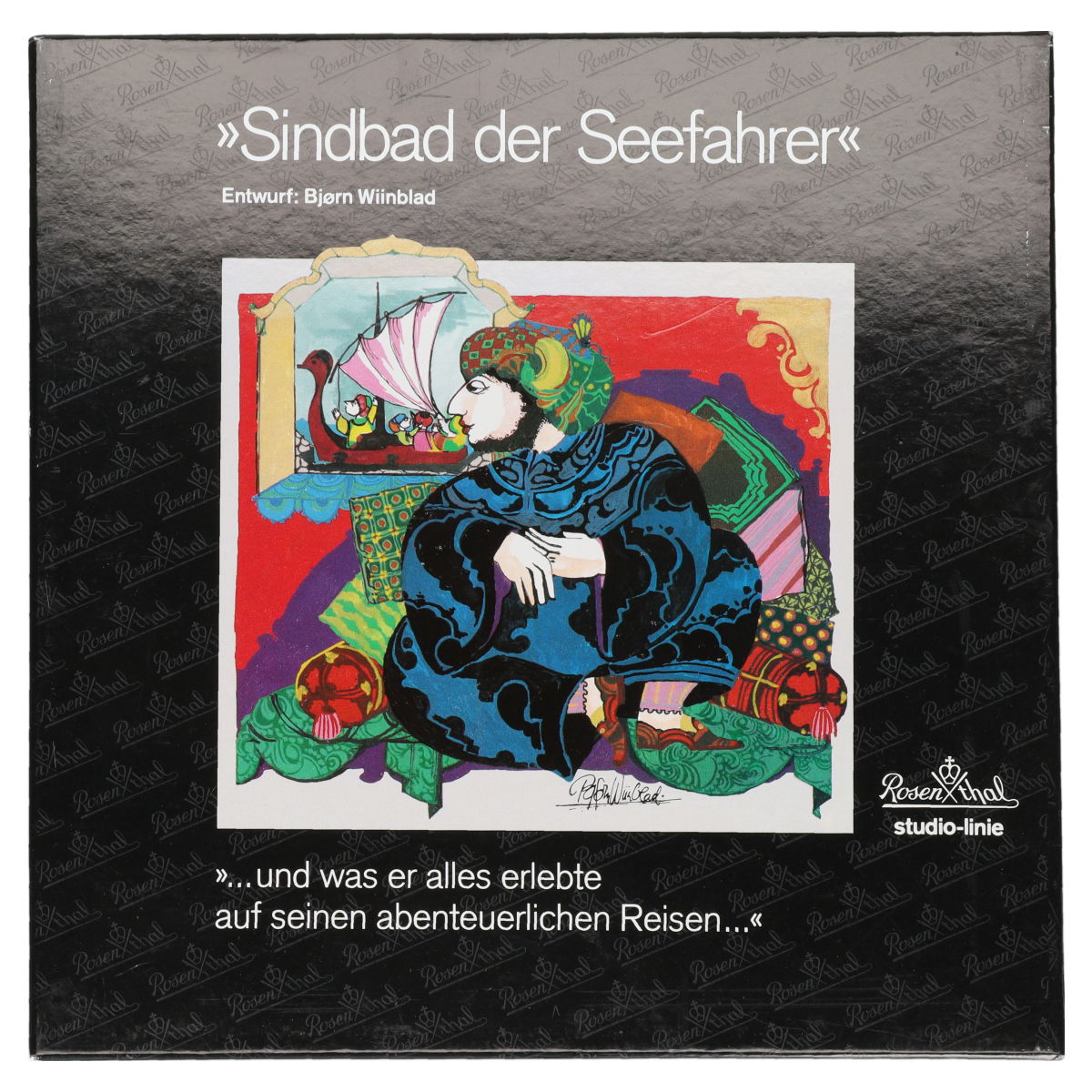 Motiv 2 Auf der ersten Reise... Rosenthal Björn Wiinblad Sindbad der Seefahrer mit OVP