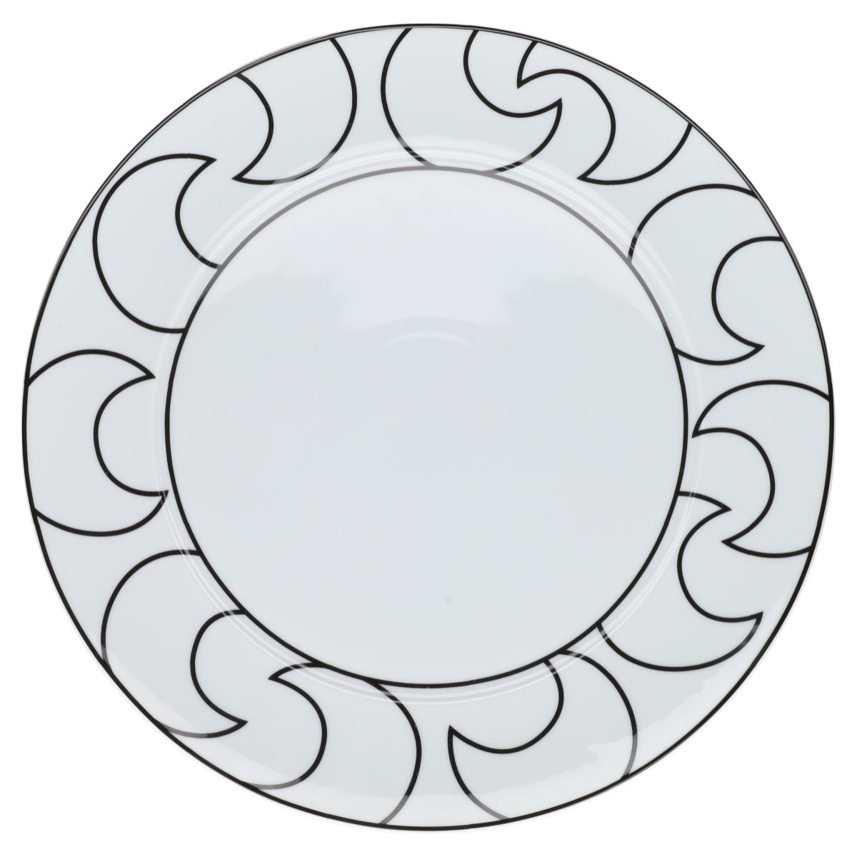 Platzteller Schlingen Ysenburg Art Werk Black and White