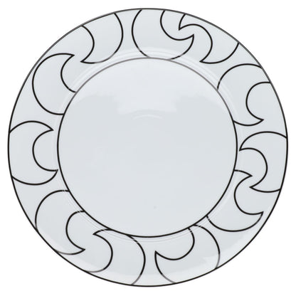 Platzteller Schlingen Ysenburg Art Werk Black and White