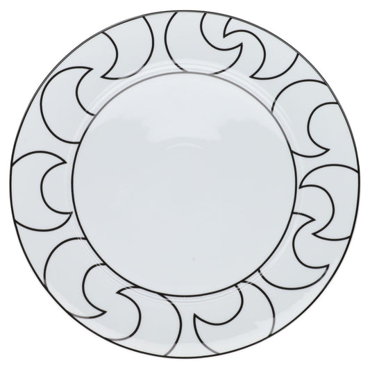 Platzteller Schlingen Ysenburg Art Werk Black and White