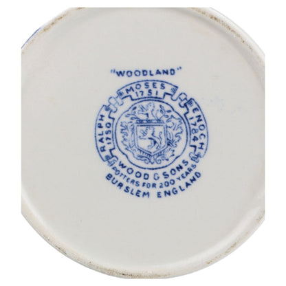 Portionskännchen Kaffee Wood & Sons England Burslem Woodland blau