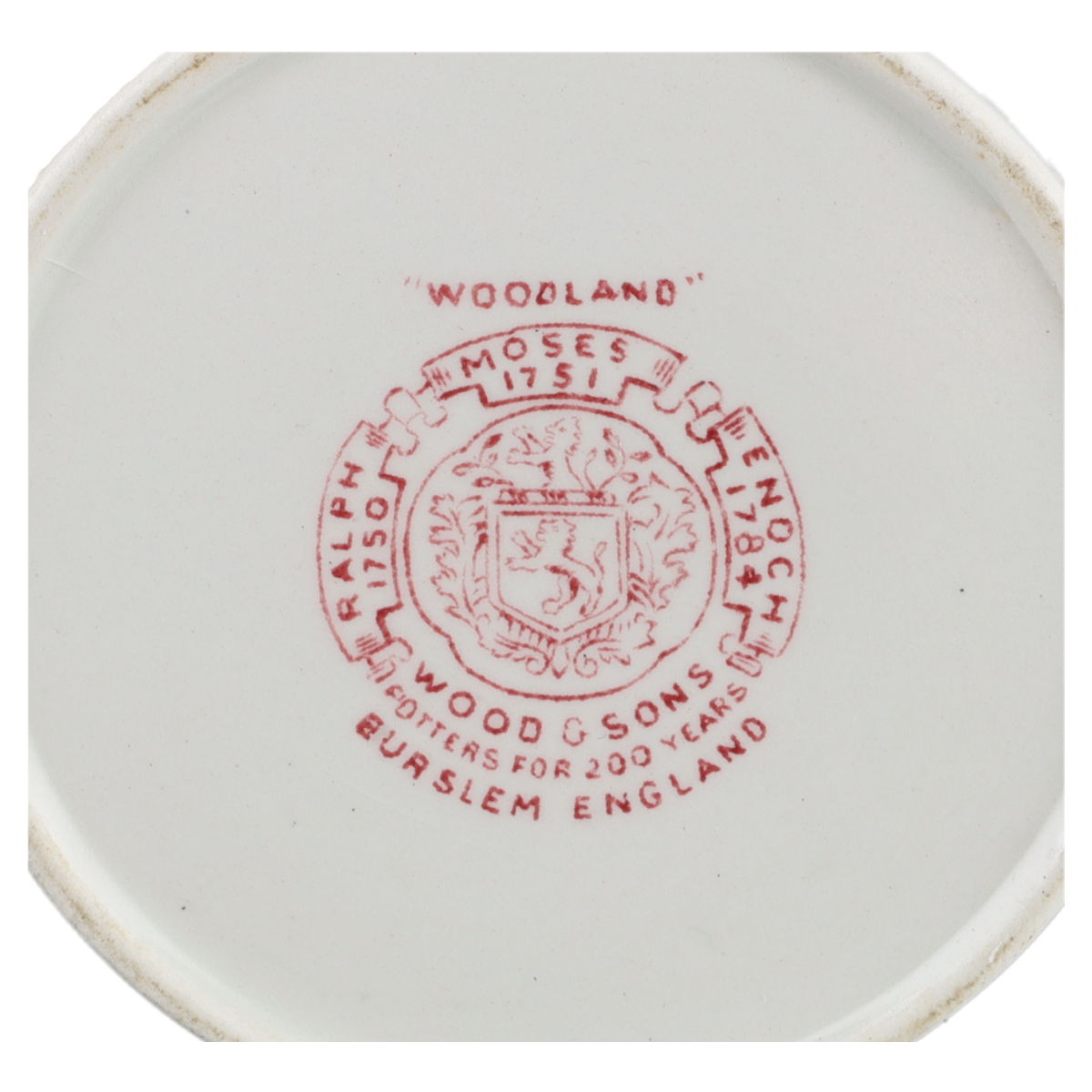 Portionskännchen Kaffee Wood & Sons England Burslem Woodland Rot
