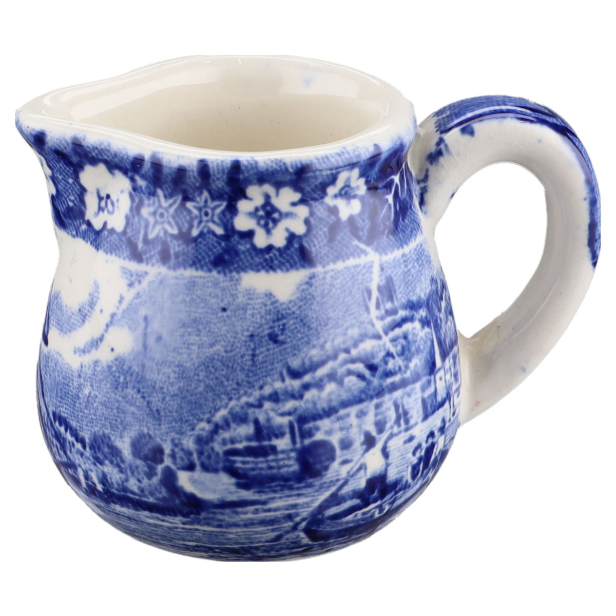 Portionsmilchkännchen Palissy Thames River Scenes blau