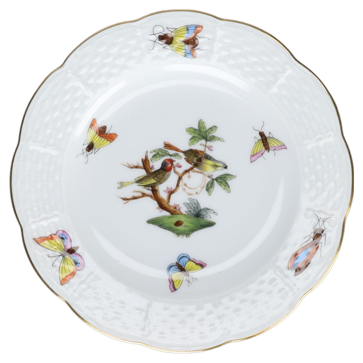 Pralinenteller Modell 512 Typ VIII Herend Ungarn Form Osier Rothschild