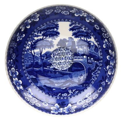 Ragout / Terrine flach Deckelschüssel Spode Copeland Blue Tower