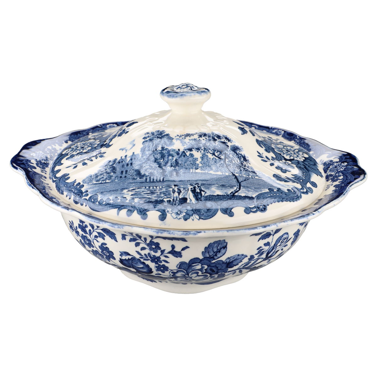 Ragout / Terrine Royal Worcester Avon Scenes Palissy
