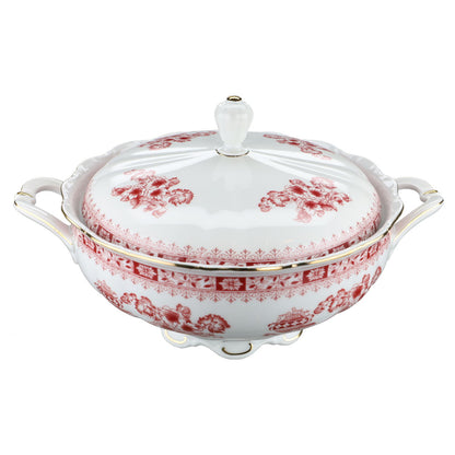 Ragout / Terrine Seltmann Weiden Theresia China Rot