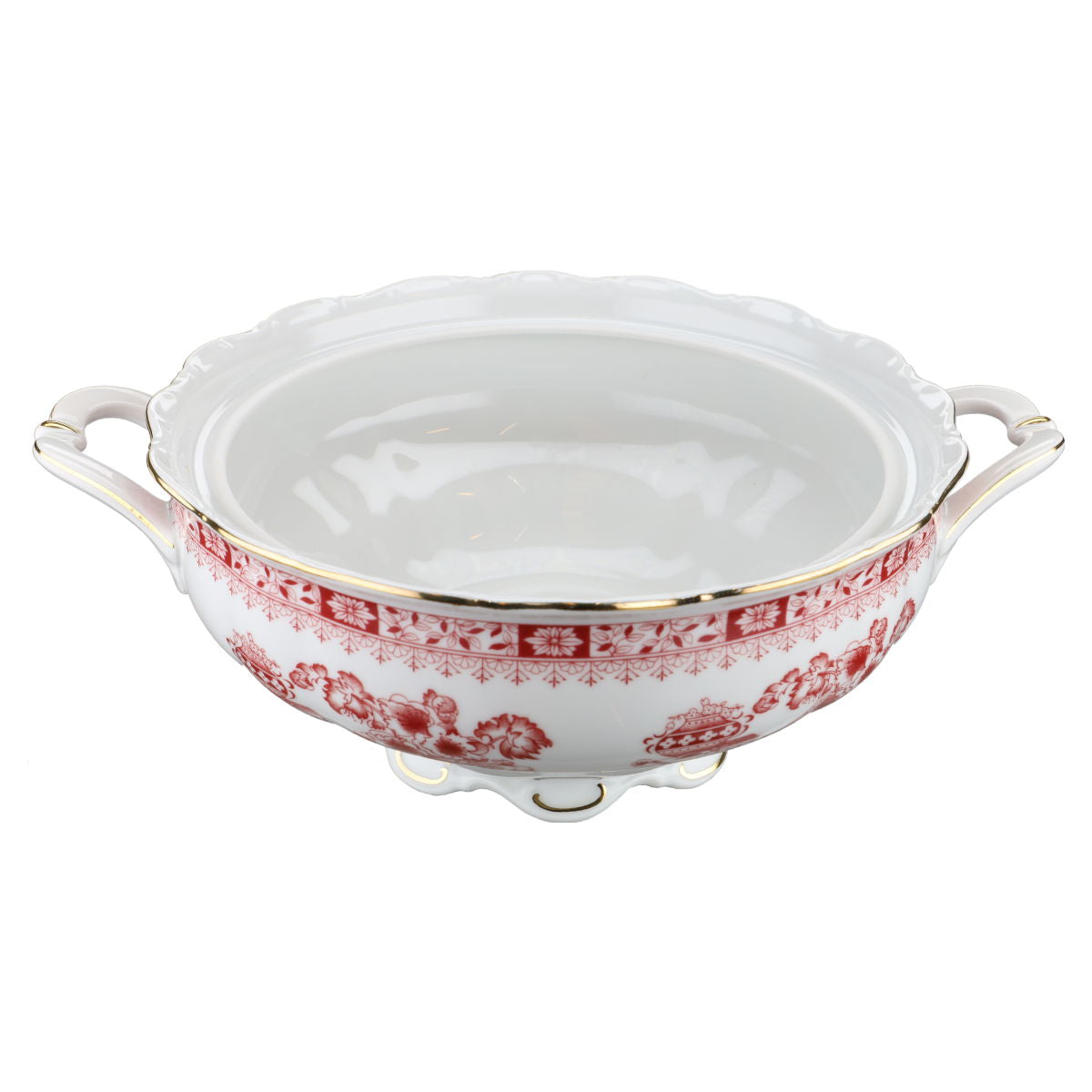 Ragout / Terrine Seltmann Weiden Theresia China Rot