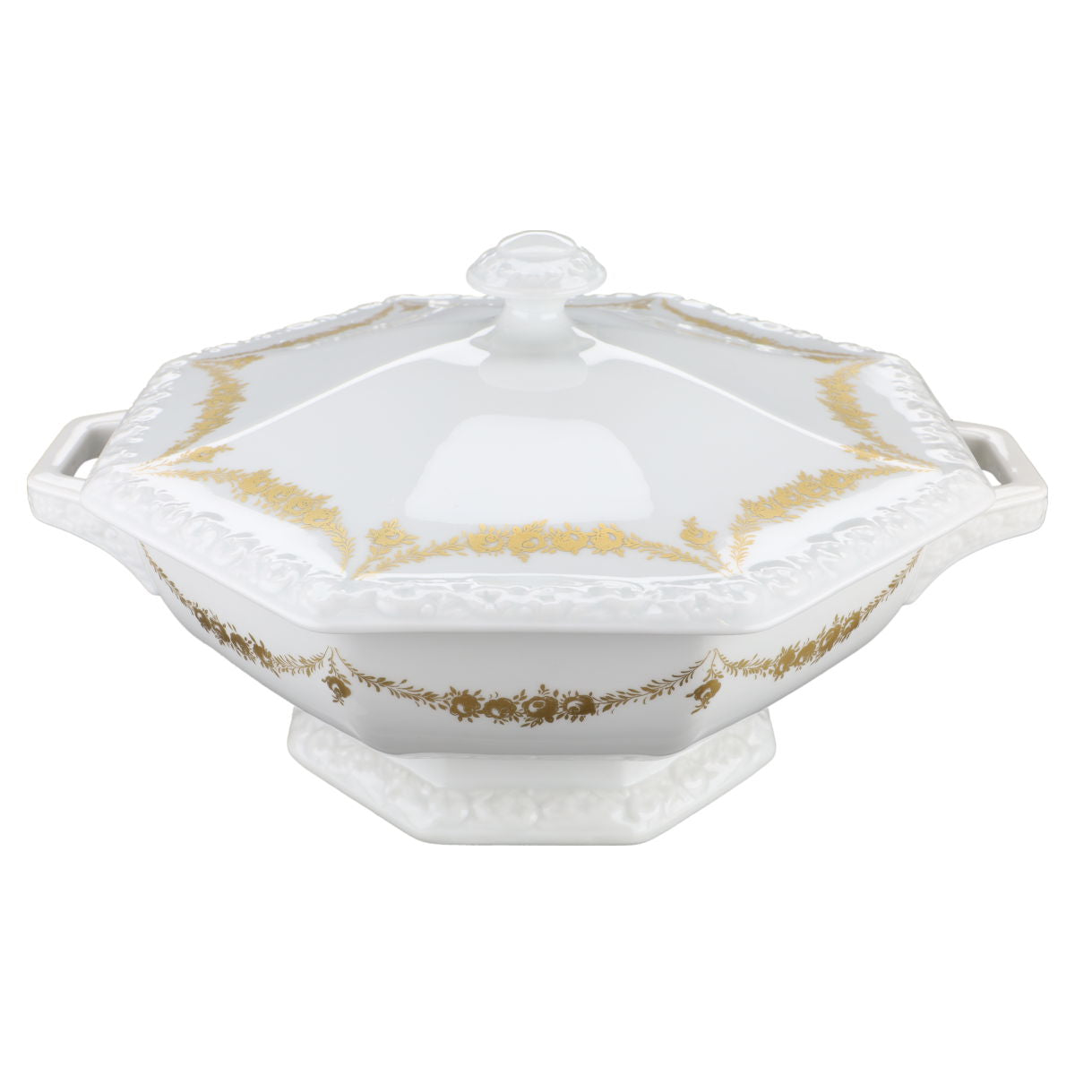 Ragout/Terrine  Rosenthal Maria Rosenkante - gold