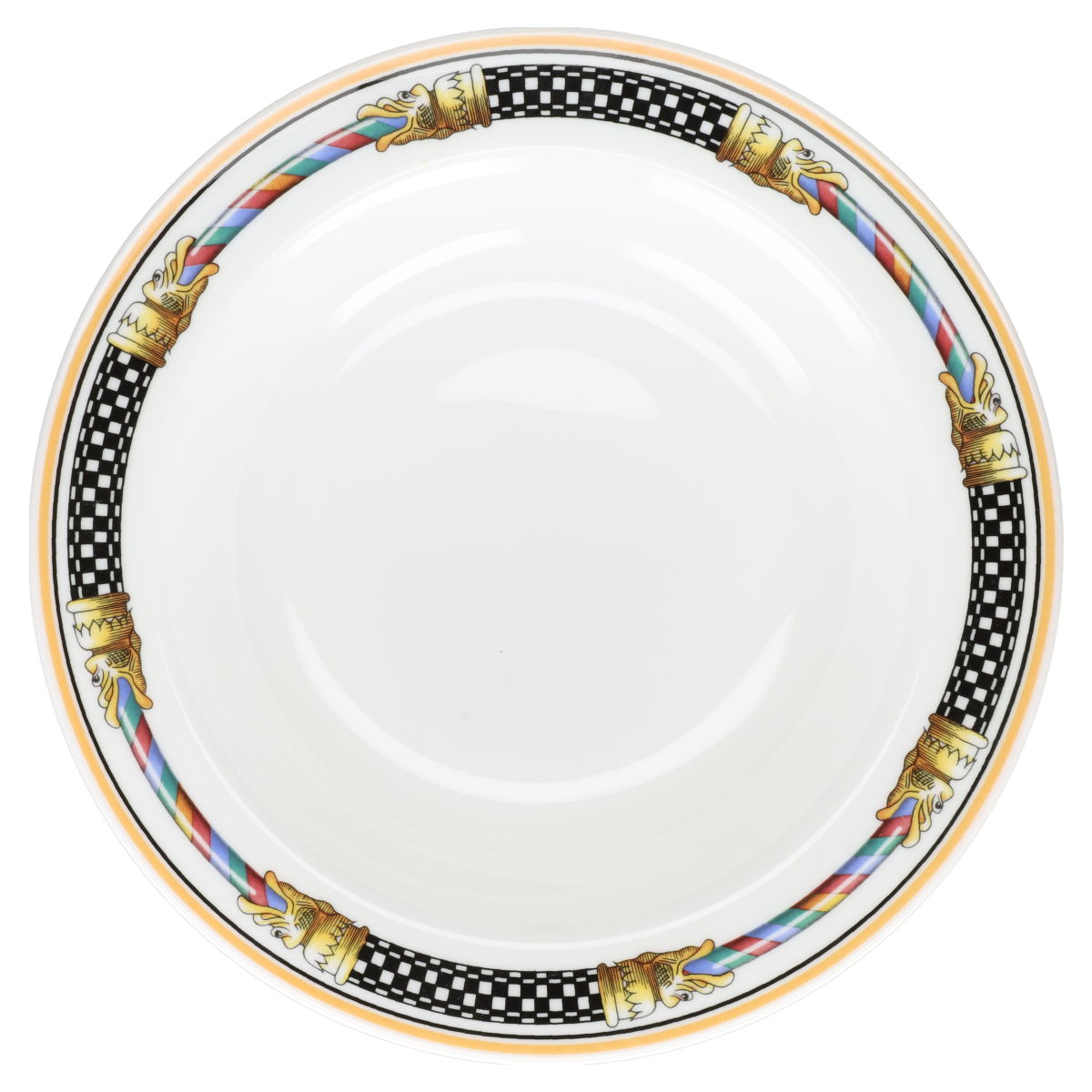 Salatteller mit Fahne Gallo Ornamento
