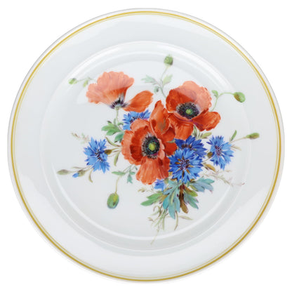 Sammelteller Wandteller Mohn und Kornblume IV. Wahl Meissen Blumenmotive