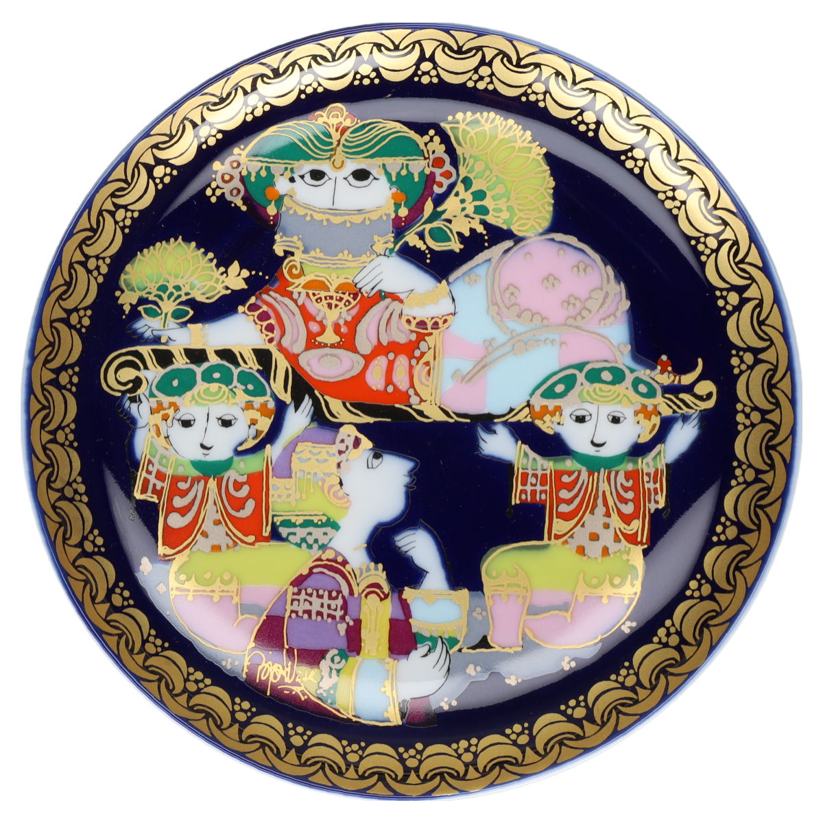 Sammelteller Wandteller Motiv VI Aladin sieht die schöne Prinzessin Rosenthal Björn Wiinblad Aladin mit OVP