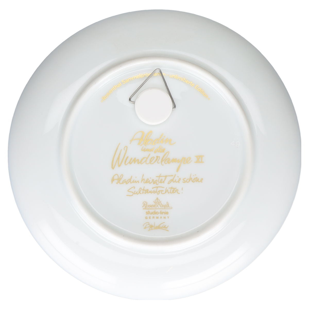 Sammelteller Wandteller Motiv XI Aladin heiratet die schöne Sultanstochter - I Wahl Rosenthal Björn Wiinblad Aladin mit OVP