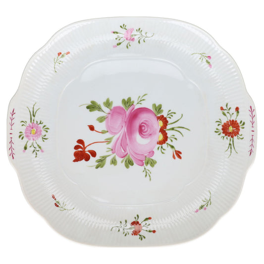 Sandwichplatte mit Griffen / II. Wahl Warnecke Ostfriesische Rose handgem. 56190
