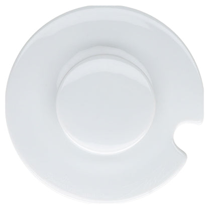 Sauciere mit Deckel und Metallhenkel