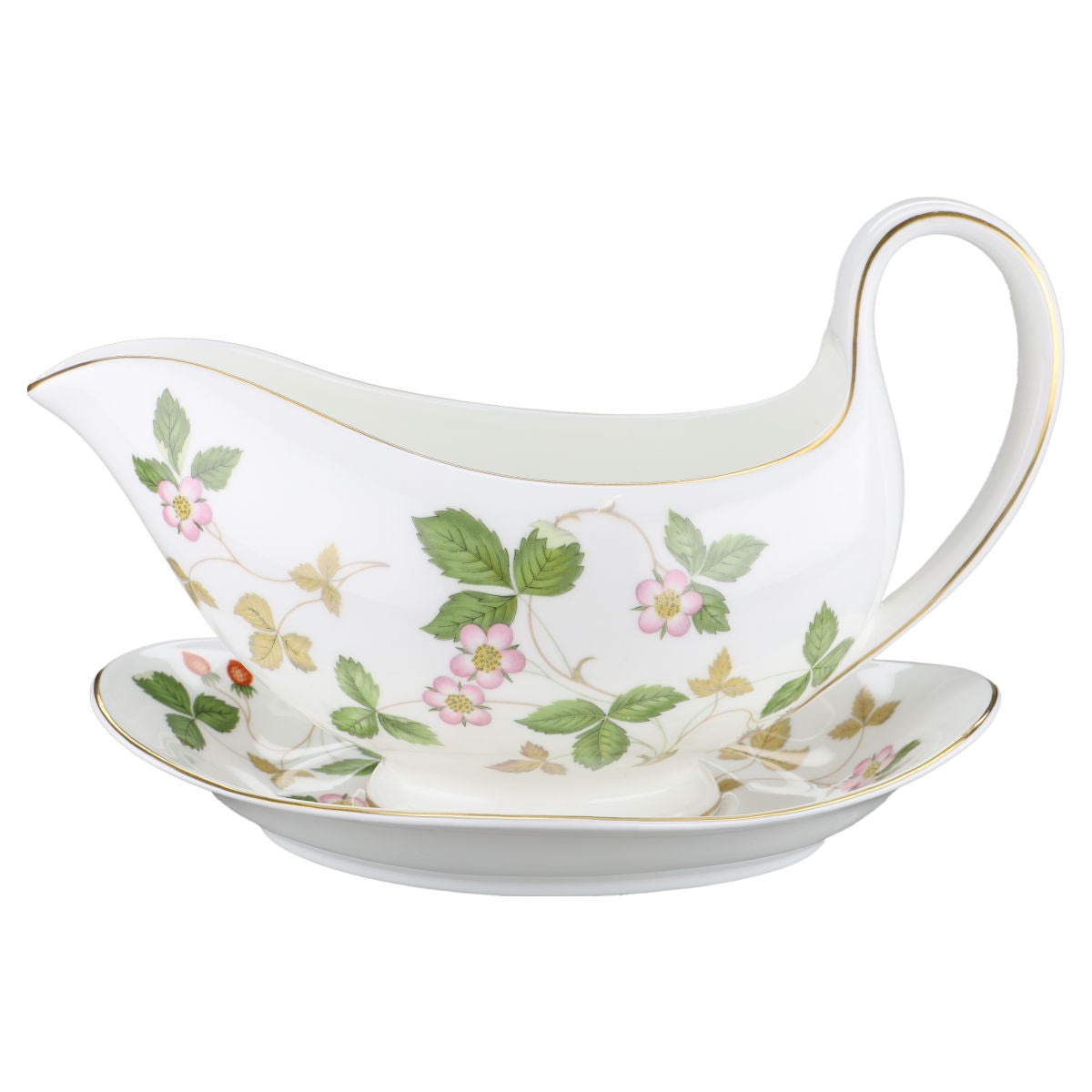 Sauciere mit Teller 2-tlg.  Wedgwood Wild Strawberry