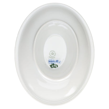 Sauciere mit Teller einteilig Modell 8069 Royal Copenhagen Blaue Blume glatt II. Wahl