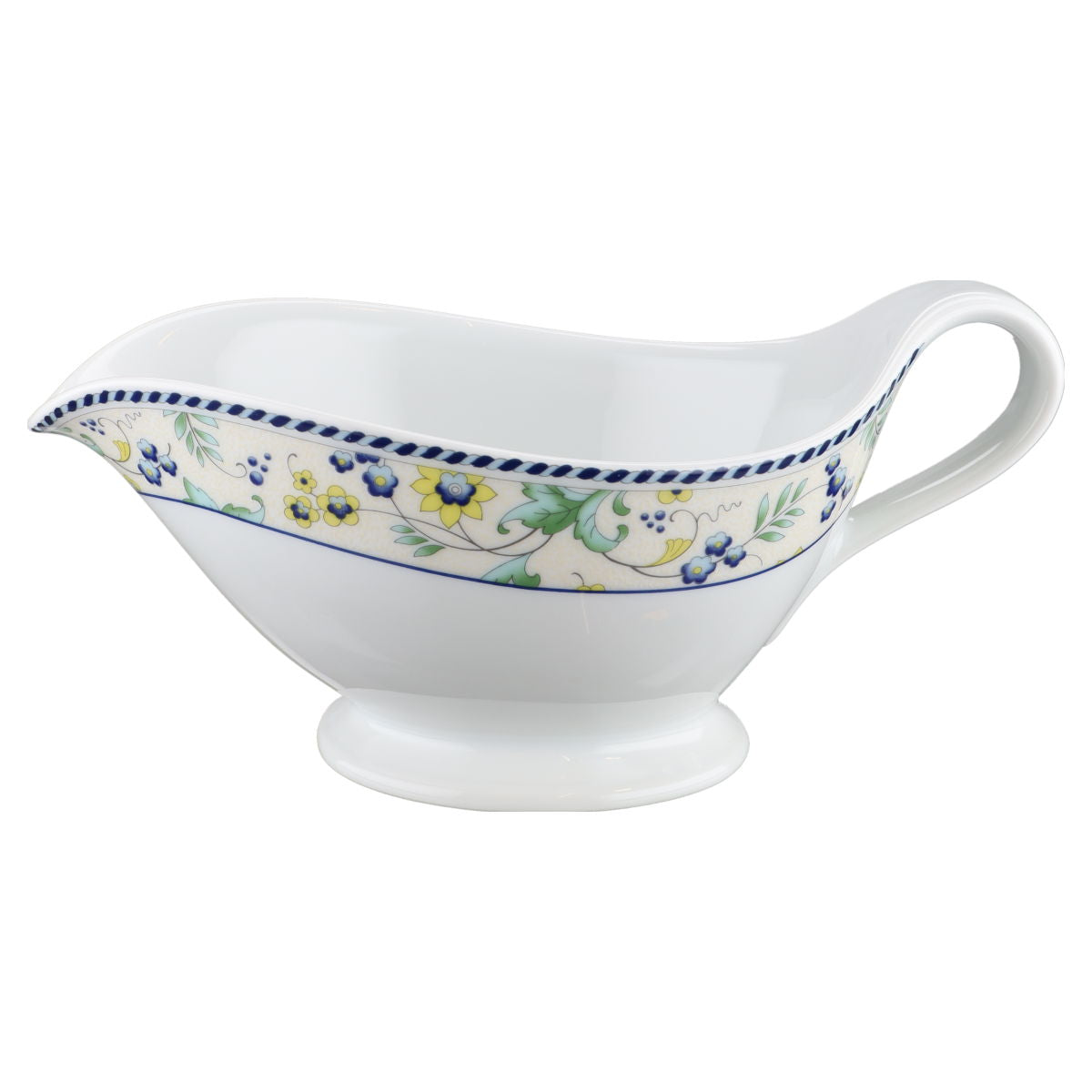 Sauciere ohne Teller  Marienbad Ingres Weiss Wiesenblume Maria Theresia Papillon