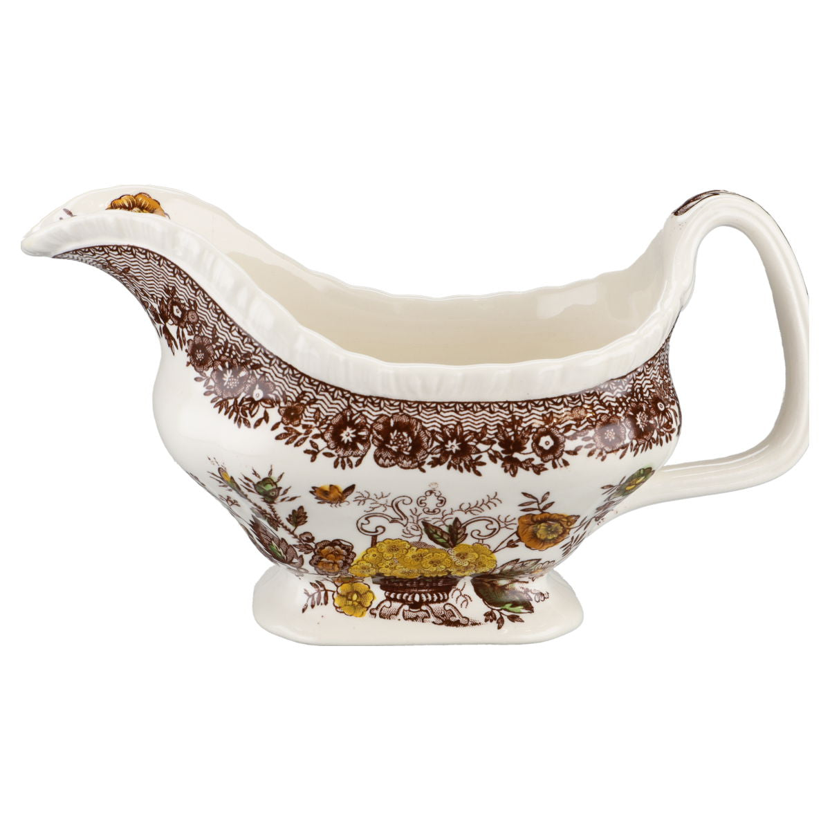 Sauciere ohne Teller  Masons Ascot braun