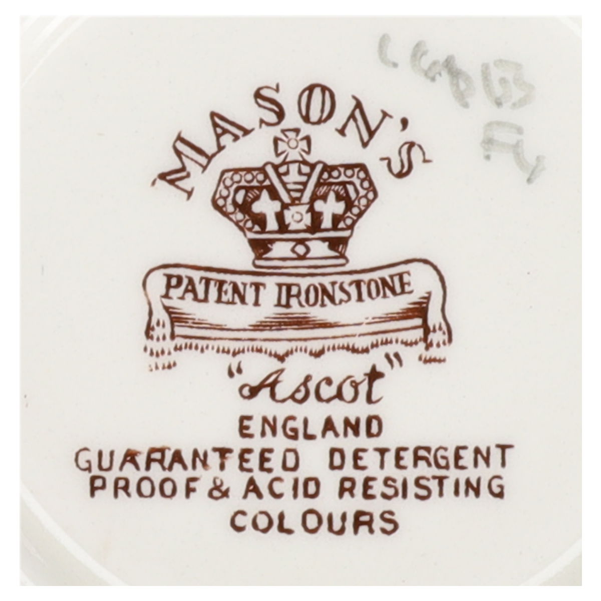Sauciere ohne Teller  Masons Ascot braun