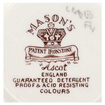 Sauciere ohne Teller  Masons Ascot braun