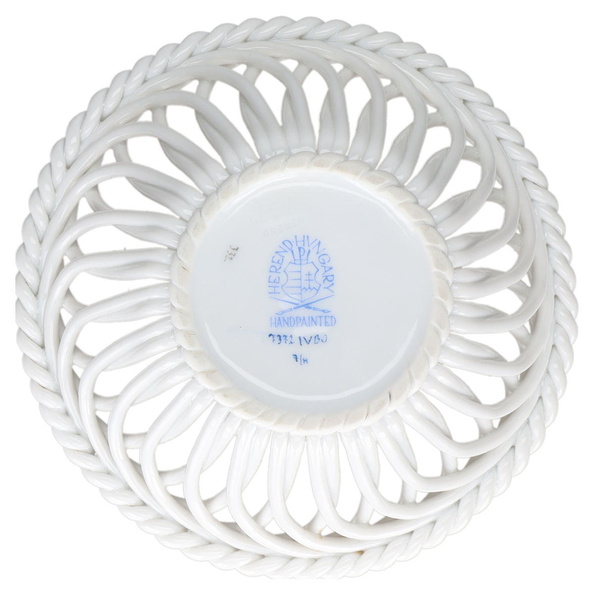 Schale mit Korbgeflecht mini Modell 7372 Herend Ungarn Victoria Rose VBO