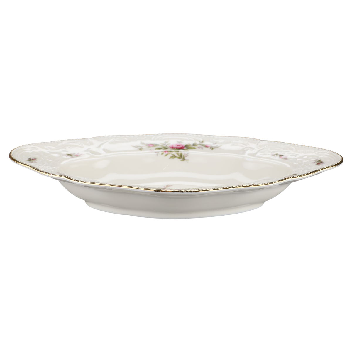 Schiffchenschale  Rosenthal Sanssouci elfenbeinfarben Moosrose Ramona