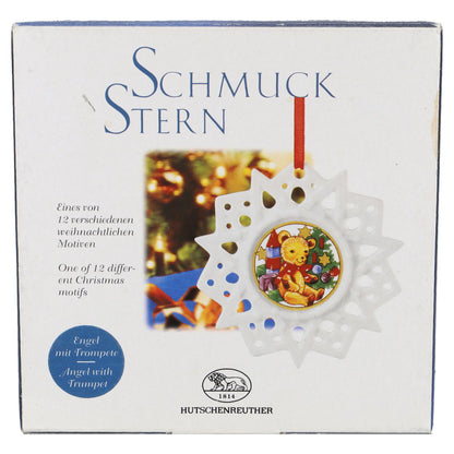 Schmuckstern - Engel mit Trompete Hutschenreuther Weihnachtsartikel Schmuck Stern mit OVP